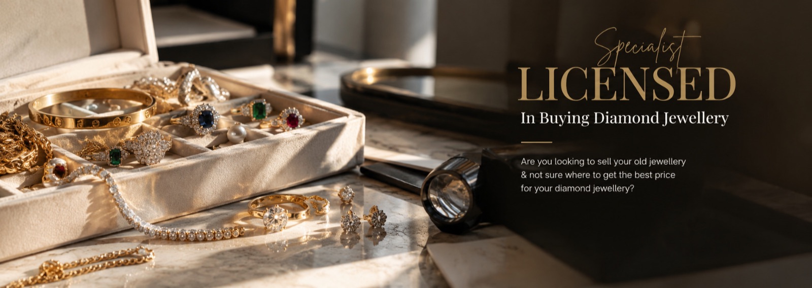 Licensed specialist in buying diamond jewellery in Singapore - get the best price for your old jewellery